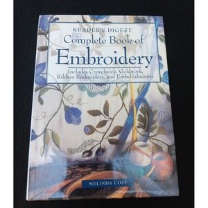 The Complete Book of Embroidery – Melinda Coss (1996, Vintage Hardcover, Reader'
